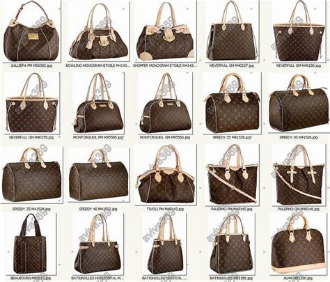 vintage louis vuitton bag names and pictures